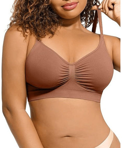Womens Wireless Sculpt Bra Comfort Bralettes No Underwire Unlined Cami Bra