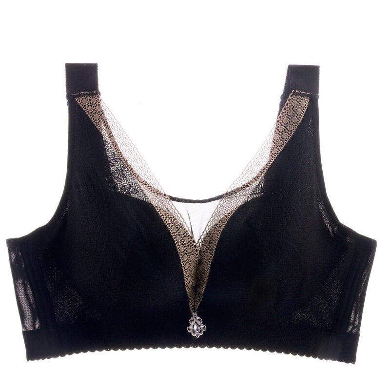 PLUS SIZE WIRELESS BREAST-RECEIVING ADJUSTABLE PUSH UP BRA