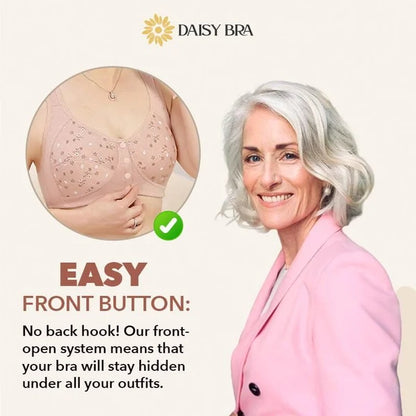 COMFORTABLE  CONVENIENT FRONT BUTTON BRA