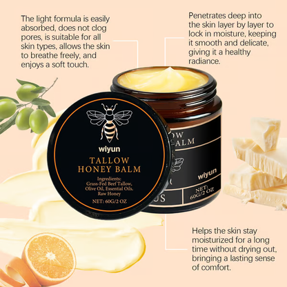 Organic Grass Fed Beef Tallow Balm