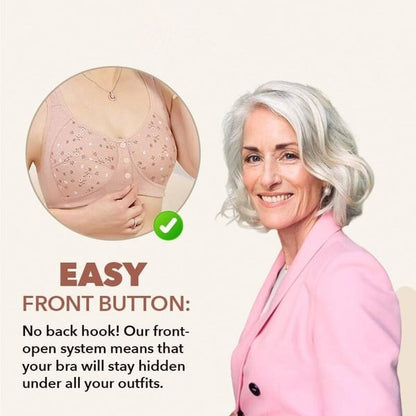 Comfortable Convenient Front Button Bra