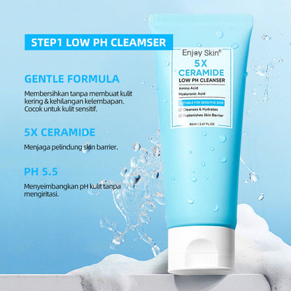 💥5X Ceramide NS💥 ✅Moisturizing gel ceramide facial cleanser barrier repair solution
