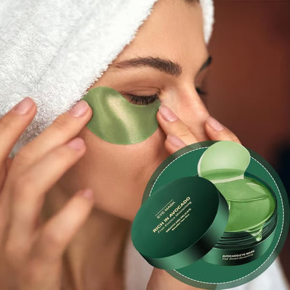 🥑Summer Hot Sale 🔥 Avocado Moisturizing Collagen Eye bagMask,60pcs/set