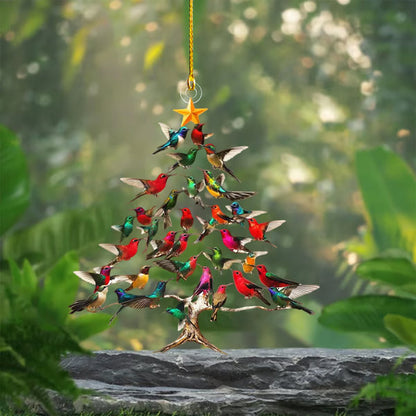 🐦🎄Hummingbird Christmas 2D Acrylic Ornament
