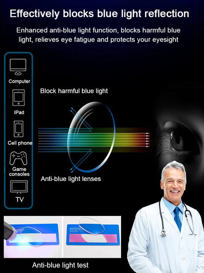 🎁Hot Sale🔥👓Ultra Light Anti Blue Presbyopic Glasses✨