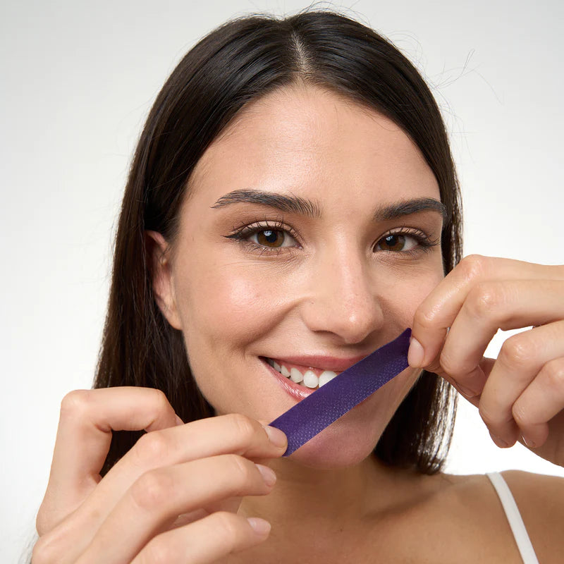 DRDENT Purple Teeth Whitening Strips - 7/21 Whitening Sessions - Safe for Enamel - Non Sensitive Teeth Whitening - Peroxide-Free